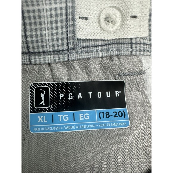 PGA Tour Boys Comfort Stretch Shorts Tradewings UPF 50, 7 Size XL New - Picture 9 of 11